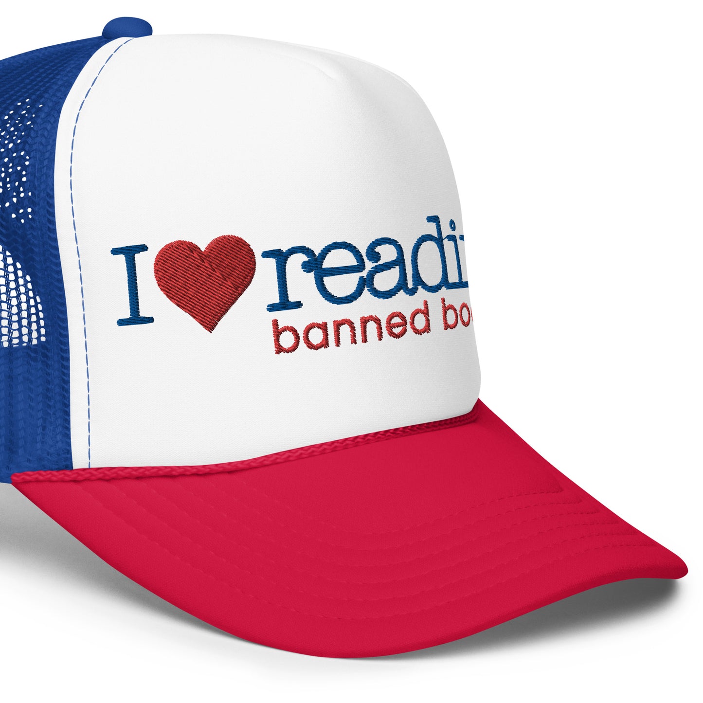 LOVE BANNED BOOKS Trucker